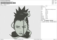 Shikamaru Nara Embroidery File 5 sizes