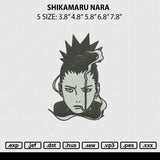 Shikamaru Nara Embroidery File 5 sizes
