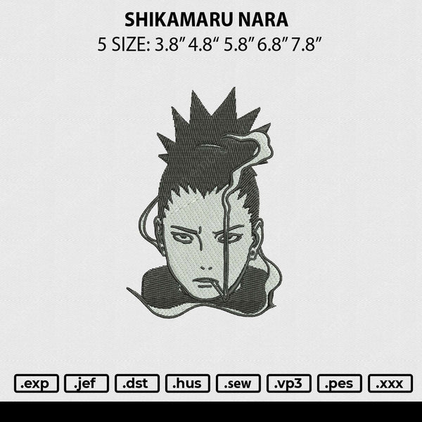Shikamaru Nara Embroidery File 5 sizes