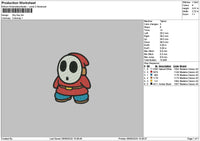 Red Guy Embroidery File 6 sizes