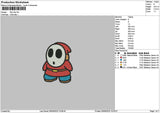Red Guy Embroidery File 6 sizes