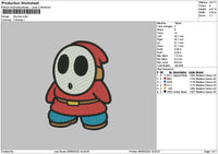 Red Guy Embroidery File 6 sizes