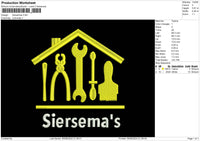 Siersematext Embroidery File 6 sizes