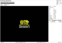 Siersemas V2 Embroidery File 6 sizes