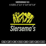 Siersemas V2 Embroidery File 6 sizes