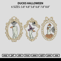 Ducks Halloween Embroidery File 6 sizes