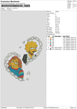 Simpsonlisa Embroidery File 6 sizes