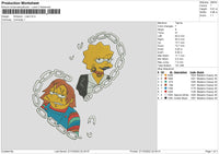 Simpsonlisa Embroidery File 6 sizes