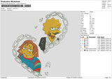 Simpsonlisa Embroidery File 6 sizes