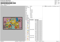Simp Fams Embroidery File 6 sizes