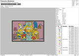 Simp Fams Embroidery File 6 sizes