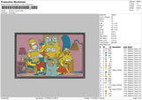Simp Fams Embroidery File 6 sizes