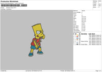 Simpson Sling Embroidery File 6 sizes