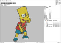 Simpson Sling Embroidery File 6 sizes