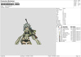 Sinon Embroidery File 6 sizes