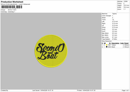Sirmio Embroidery File 4 sizes