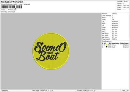 Sirmio Embroidery File 4 sizes