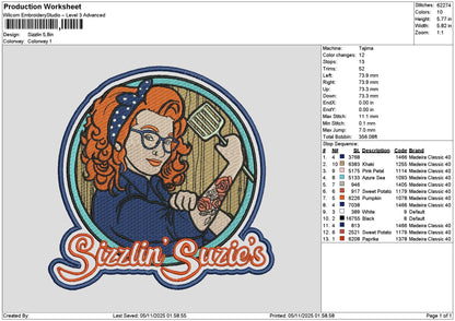 Sizzlintextcircle Patch Embroidery FIle 6 sizes