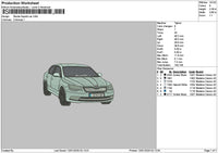 Car 1301 Embroidery File 6 sizes