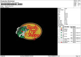 Slashtext Embroidery File 6 sizes