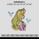 Aurora0812 Embroidery File 6 sizes