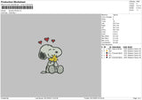 Snoopy 0412b Embroidery File 6 sizes