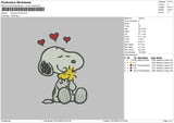 Snoopy 0412b Embroidery File 6 sizes