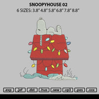 Snoopyhouse 02 Embroidery File 6 sizes