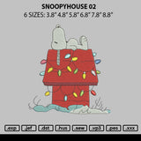 Snoopyhouse 02 Embroidery File 6 sizes