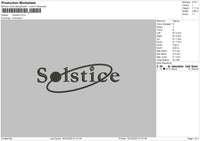 Solsticetext Embroidery File 6 sizes