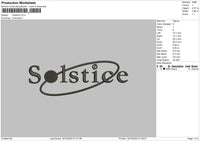 Solsticetext Embroidery File 6 sizes