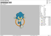 Sonic 2303 Embroidery File 6 sizes
