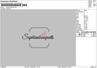 Sophiatext Embroidery File 6 sizes