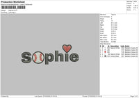 Sophie Embroidery File 4 size
