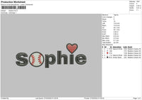 Sophie Embroidery File 4 size