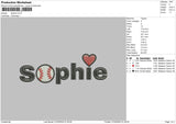 Sophie Embroidery File 4 size