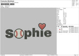 Sophie Embroidery File 4 size