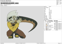 Soul Eater Embroidery File 6 sizes