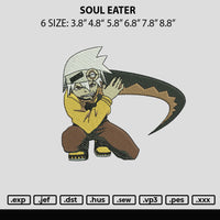 Soul Eater Embroidery File 6 sizes