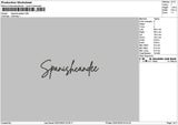 Spanishtext Embroidery File 6 sizes