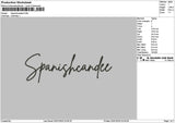 Spanishtext Embroidery File 6 sizes