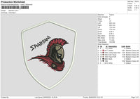 Spartani Embroidery File 6 sizes