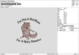 Spicytext 01 Embroidery File 6 sizes