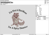 Spicytext 01 Embroidery File 6 sizes