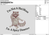 Spicytext 01 Embroidery File 6 sizes