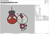 Spiderkitty 02 Embroidery File 6 sizes