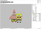 Spongepatrick Embroidery File 6 sizes