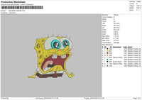 Sponge2603 Embroidery  File 6 sizes