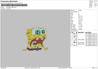 Sponge2603 Embroidery  File 6 sizes
