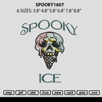 Spooky1607 Embroidery File 6 sizes